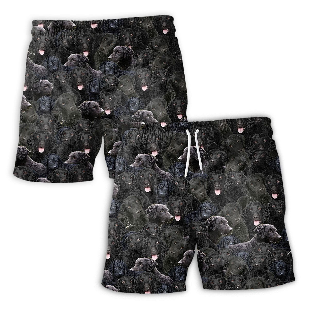 Curly Coated Retriever Full Face Hawaiian Shirt & Short