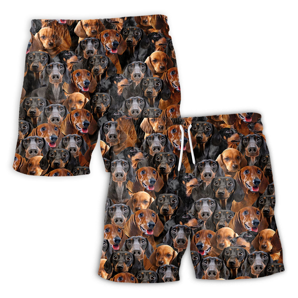 Dachshund Full Face Hawaiian Shirt & Short