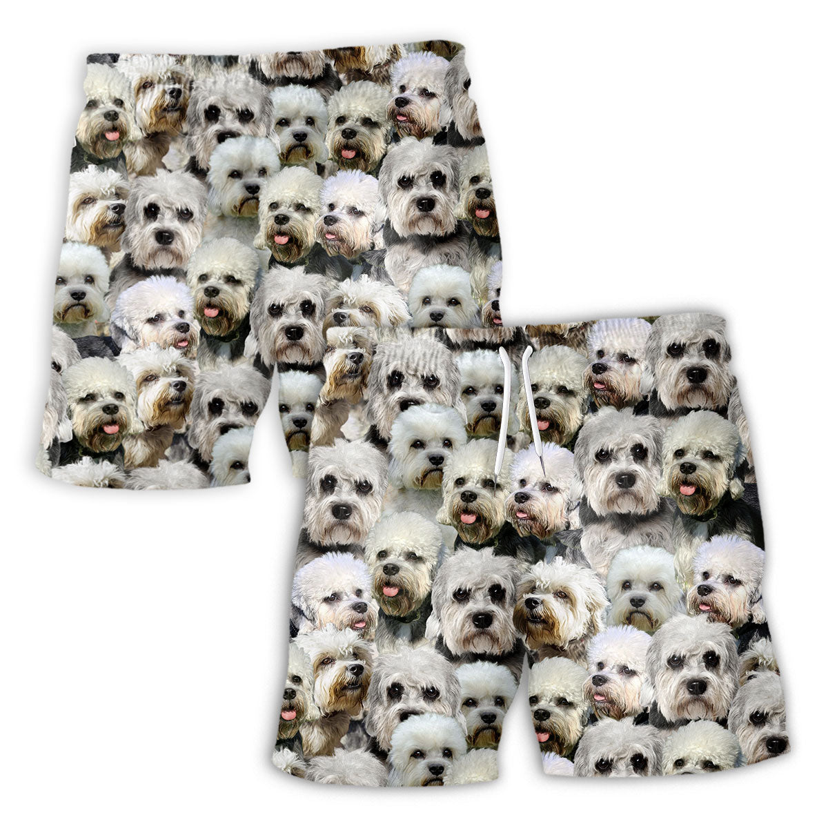 Dandie Dinmont Terrier Full Face Hawaiian Shirt & Short