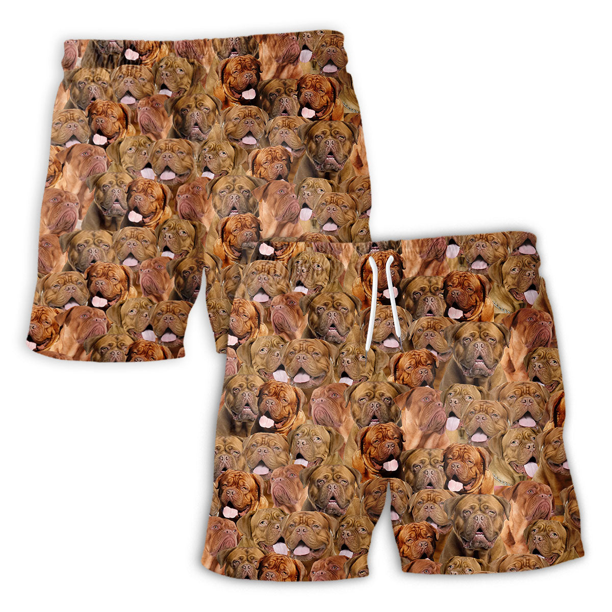 Dogue De Bordeaux Full Face Hawaiian Shirt & Short