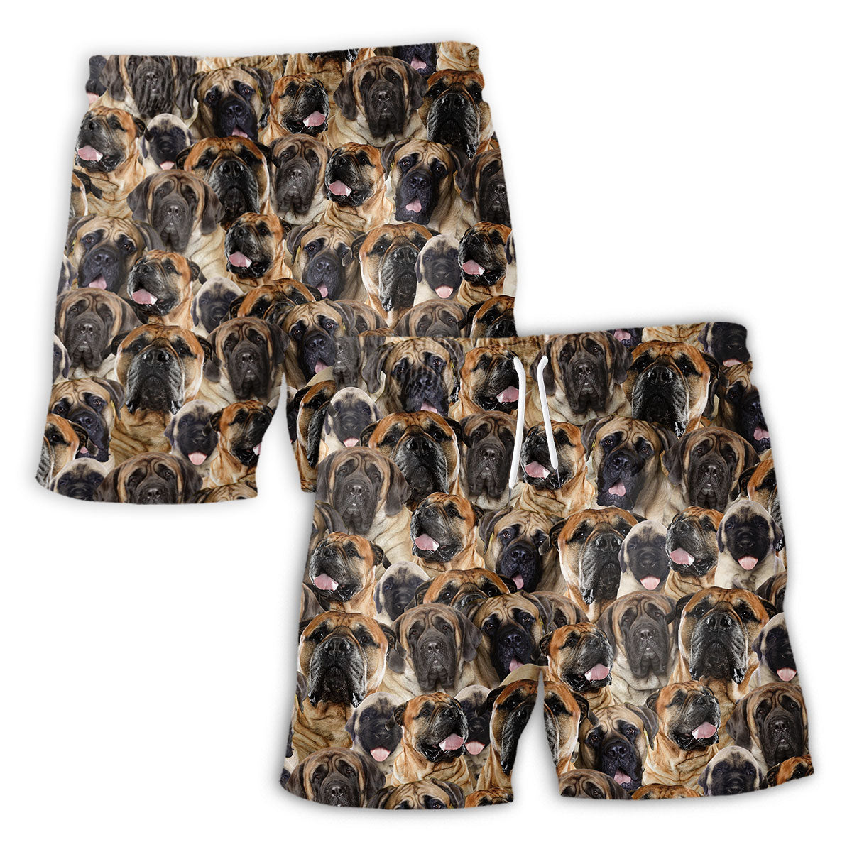 English Mastiff Full Face Hawaiian Shirt & Short
