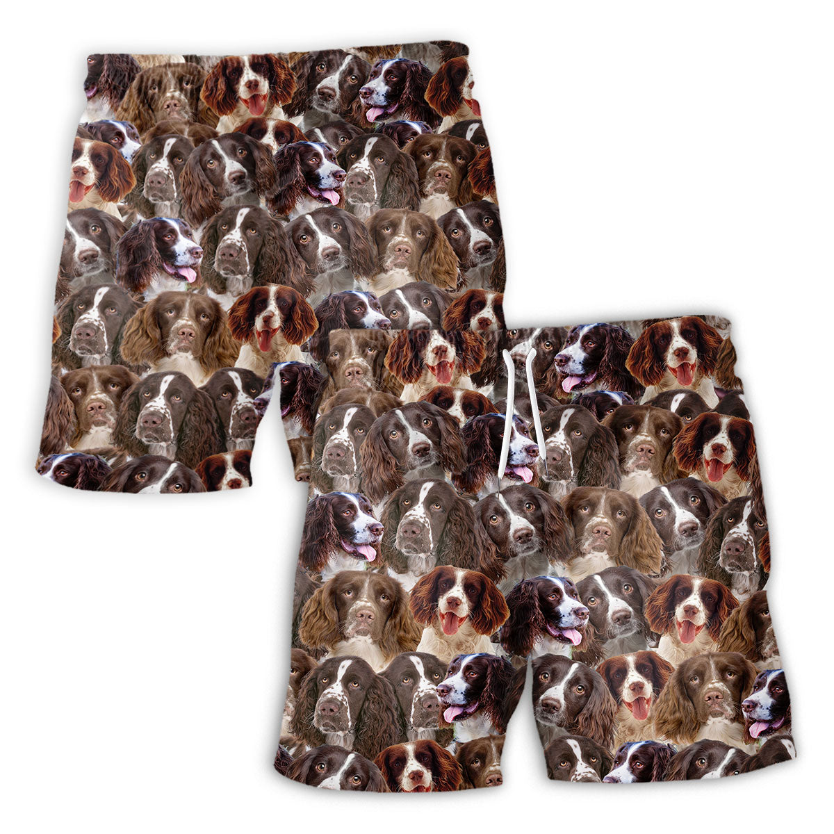 English Springer Spaniel Full Face Hawaiian Shirt & Short