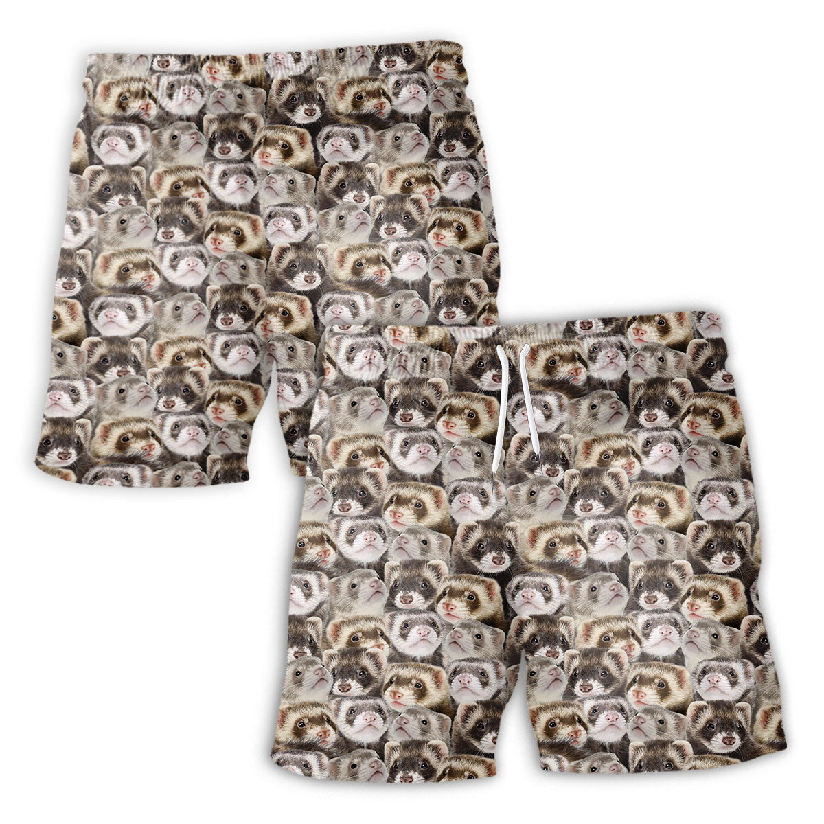 Ferret Full Face Hawaiian Shirt & Short