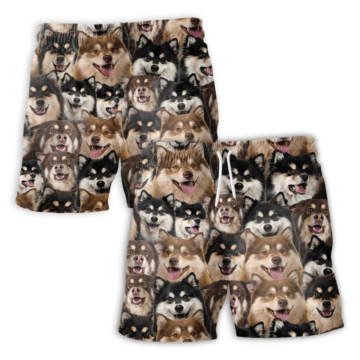 Finnish Lapphund Full Face Hawaiian Shirt & Short
