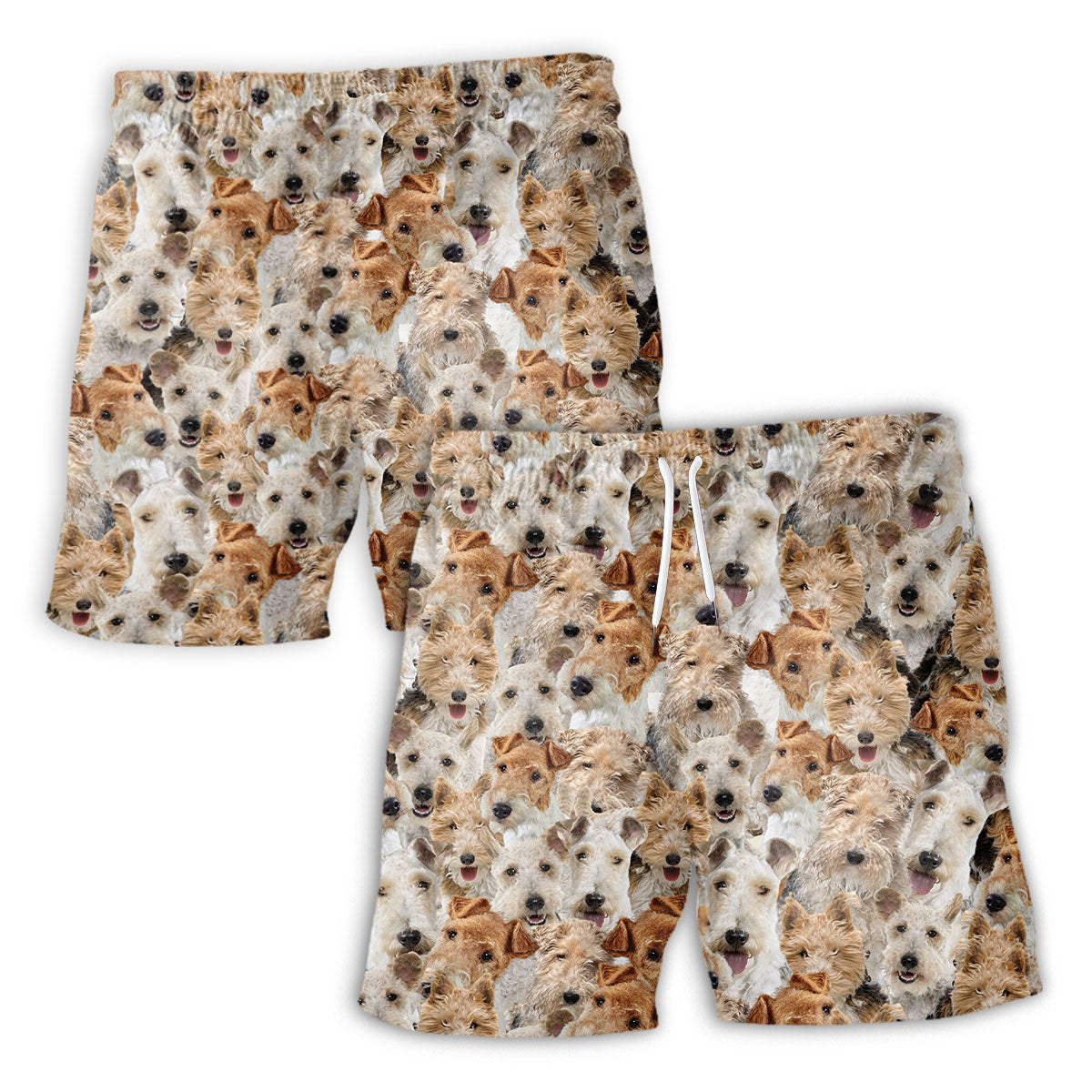 Fox Terrier Full Face Hawaiian Shirt & Short