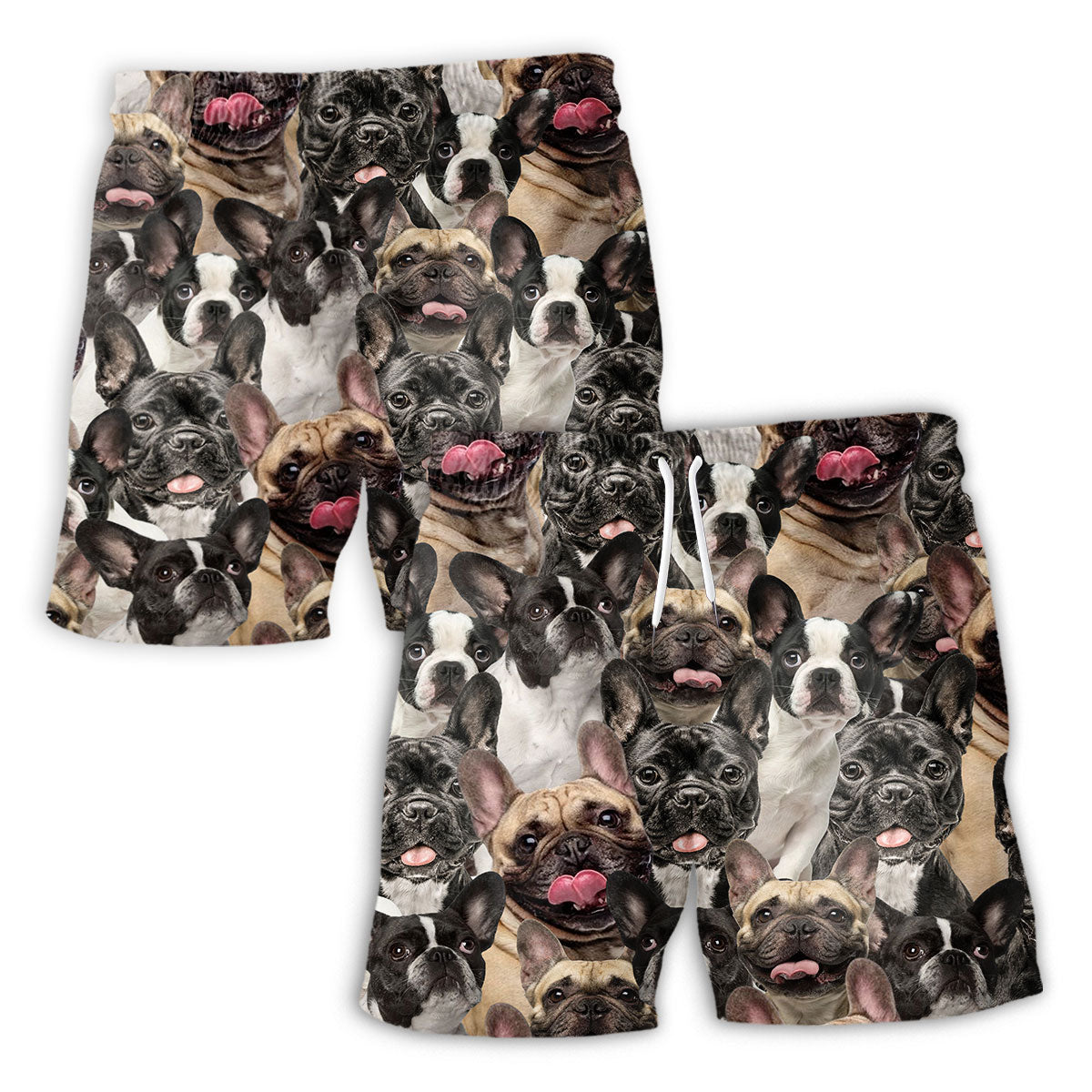 French Bulldog Full Face Hawaiian Shirt & Short