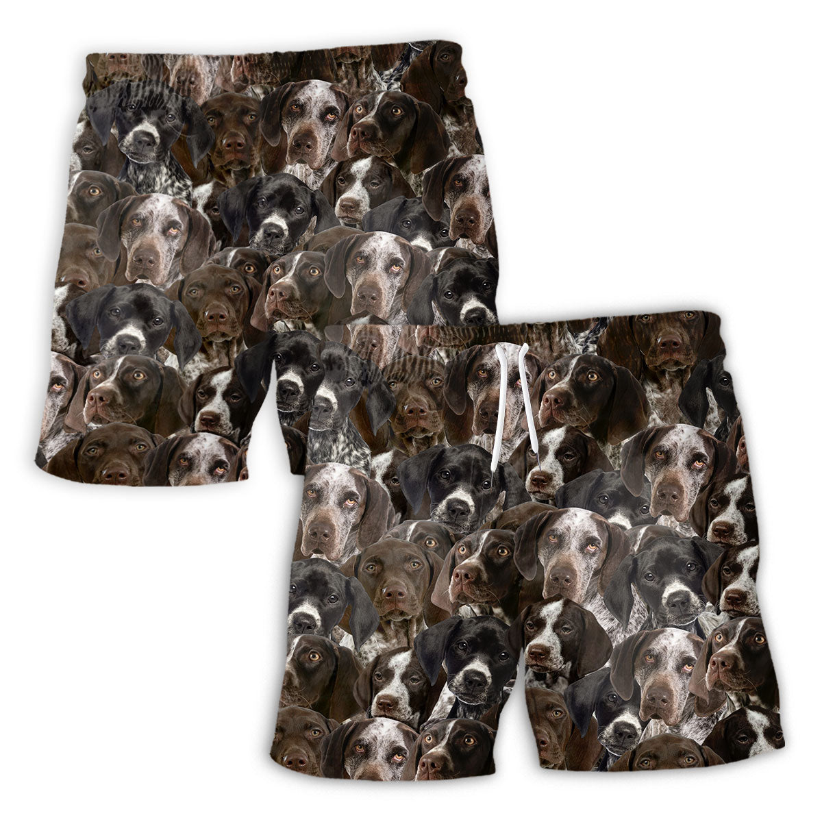 German Shorthaired Pointer Full Face Hawaiian Shirt & Short