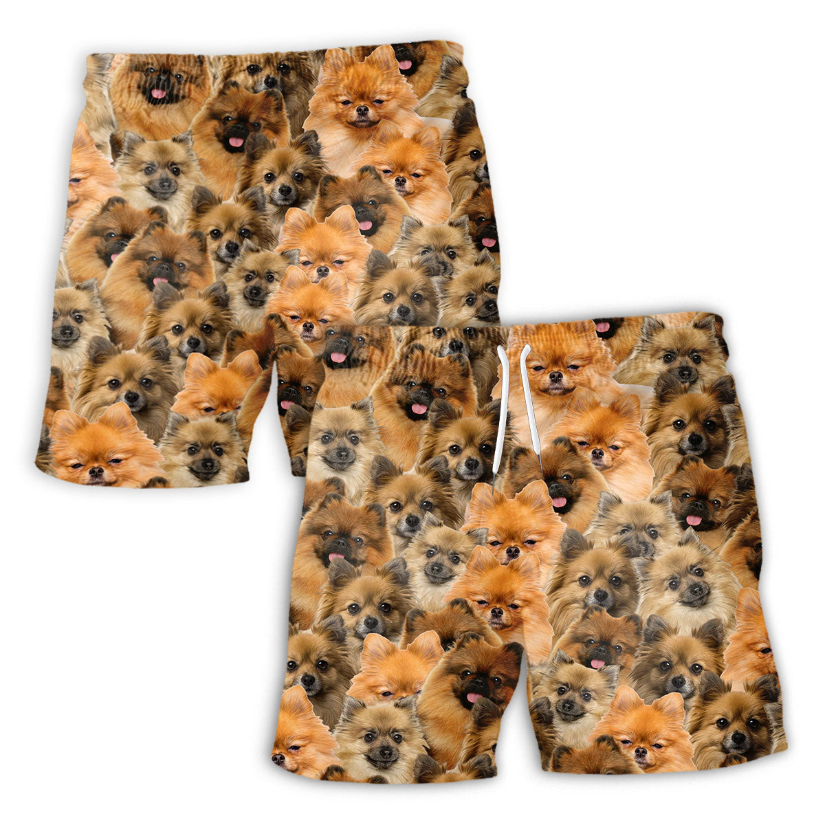 German Spitz Full Face Hawaiian Shirt & Short