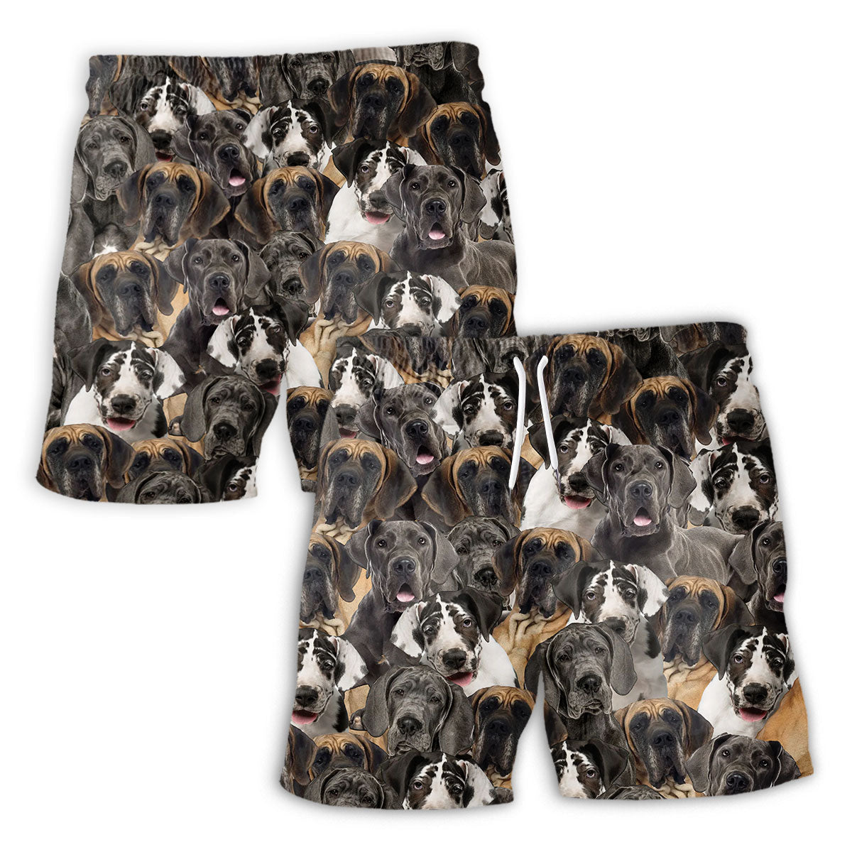 Great dane Dog Full Face Hawaiian Shirt & Short