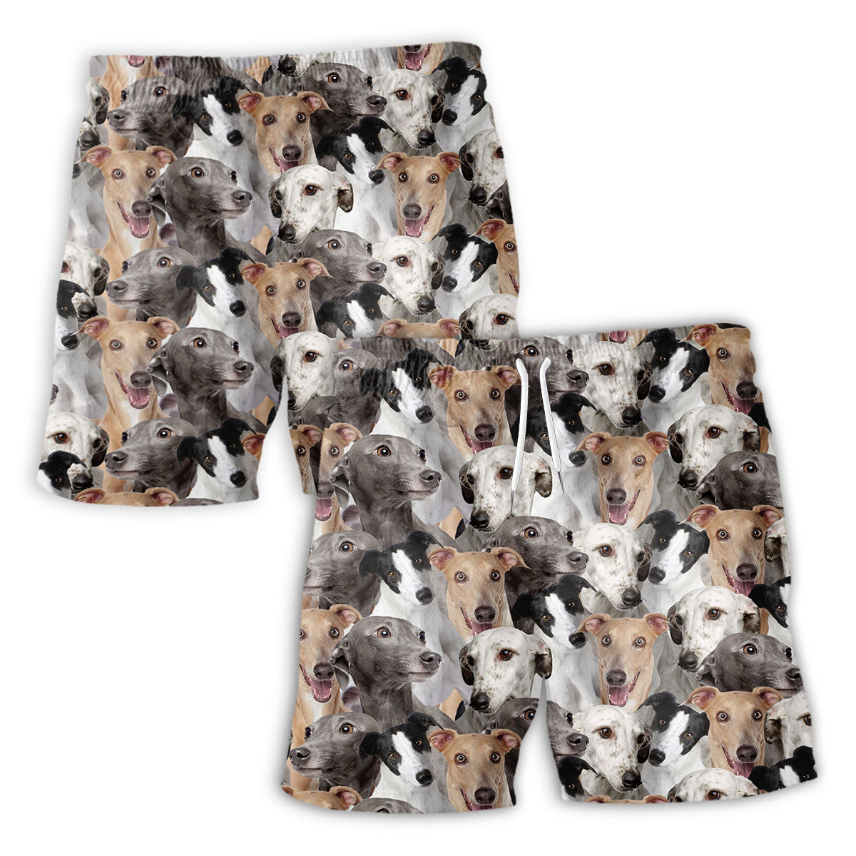 Greyhound Full Face Hawaiian Shirt & Short