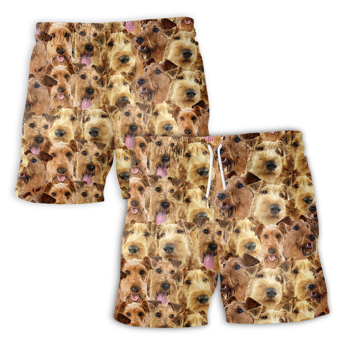 Irish Terrier Full Face Hawaiian Shirt & Short