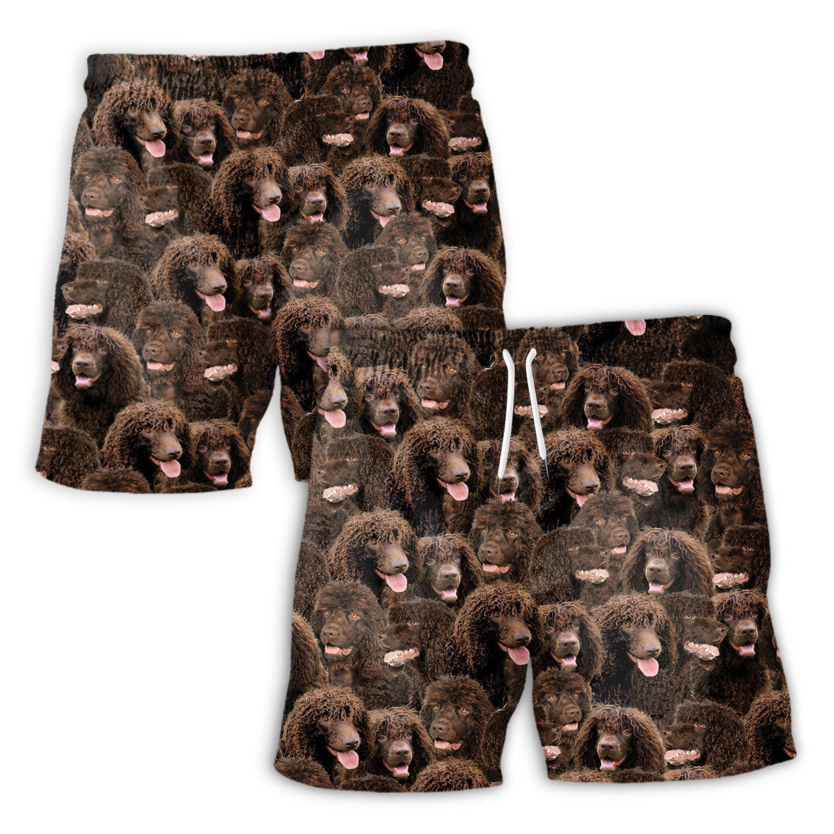 Irish Water Spaniel Full Face Hawaiian Shirt & Short