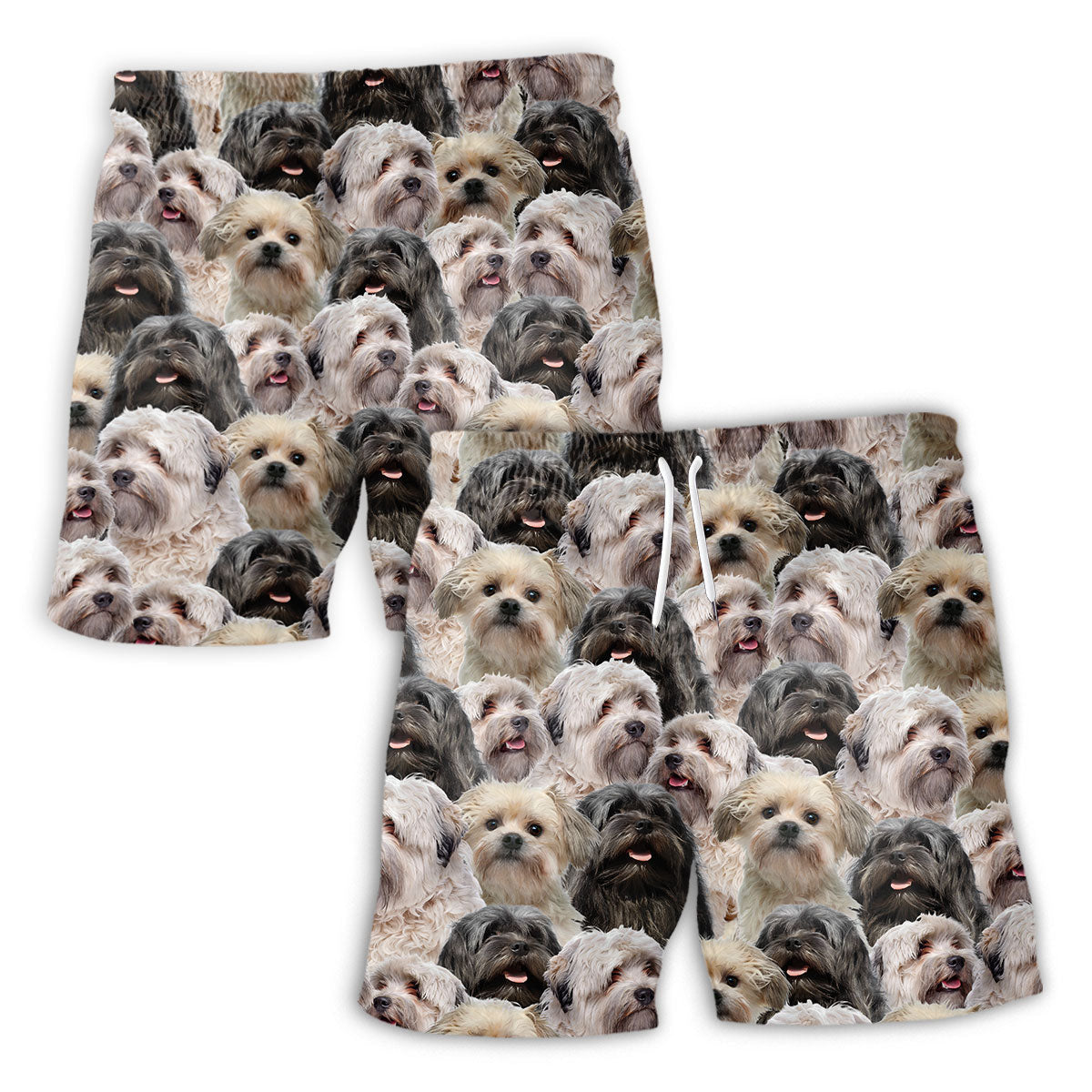 Lowchen Full Face Hawaiian Shirt & Short