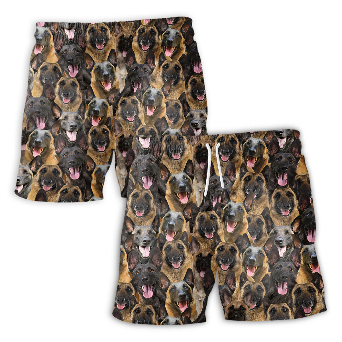 Malinois Dog Full Face Hawaiian Shirt & Short