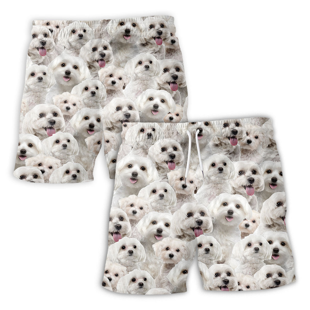 Maltese Full Face Hawaiian Shirt & Short
