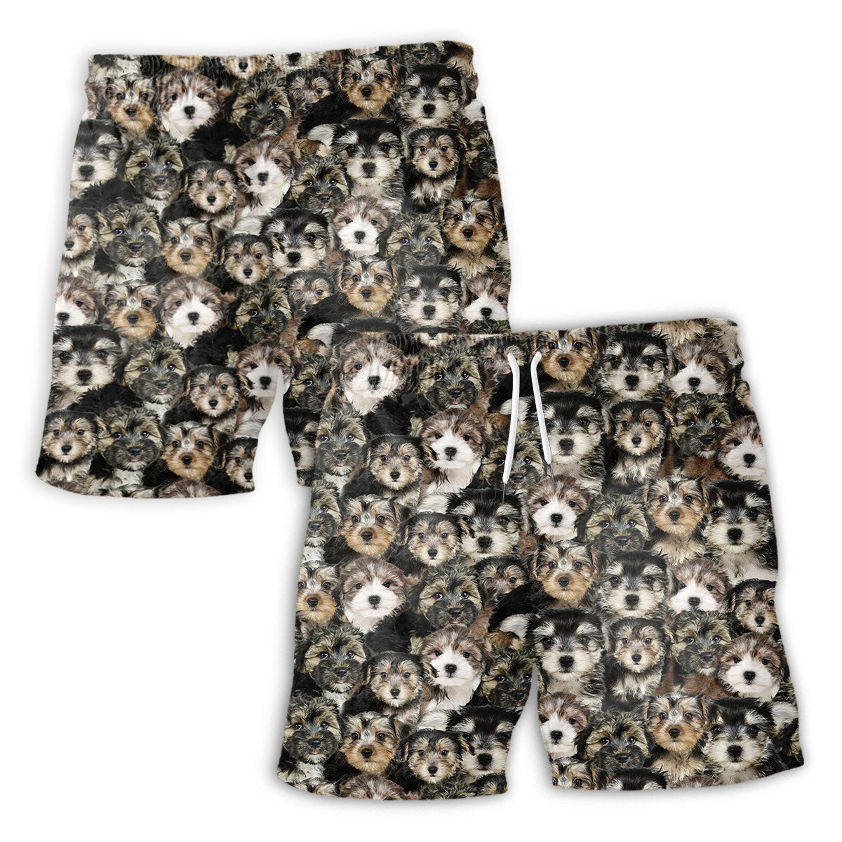 Morkie Full Face Hawaiian Shirt & Short