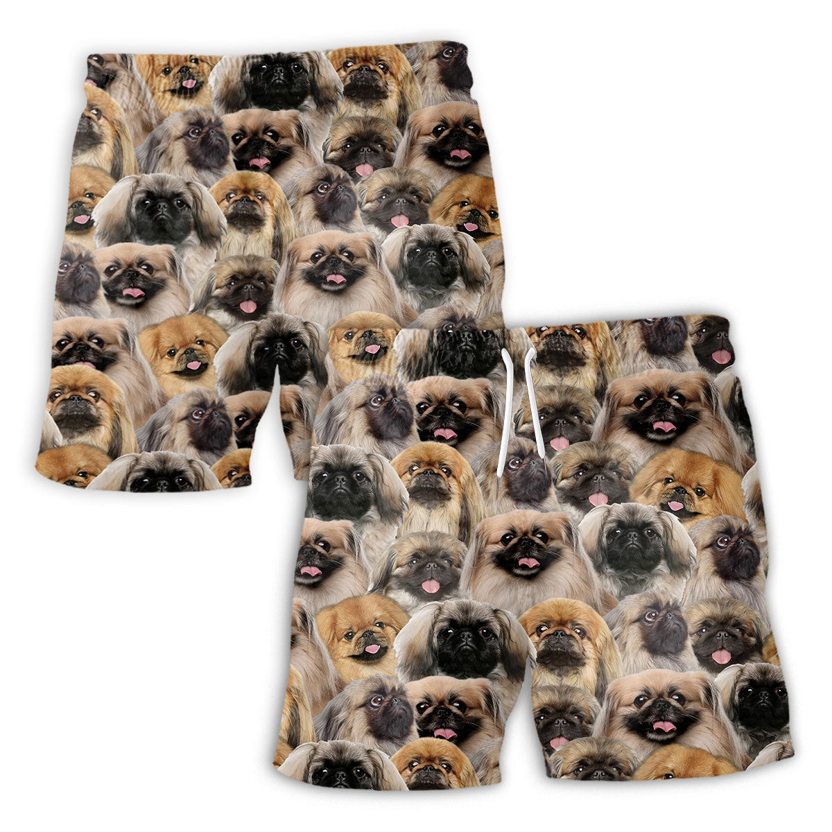 Pekingese Full Face Hawaiian Shirt & Short