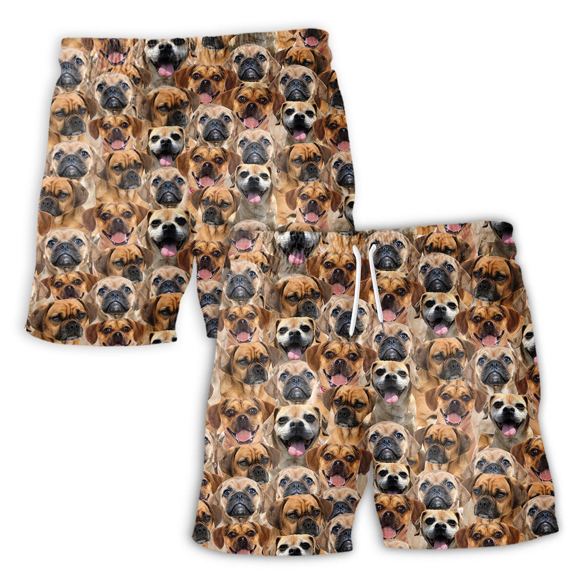 Puggle Full Face Hawaiian Shirt & Short