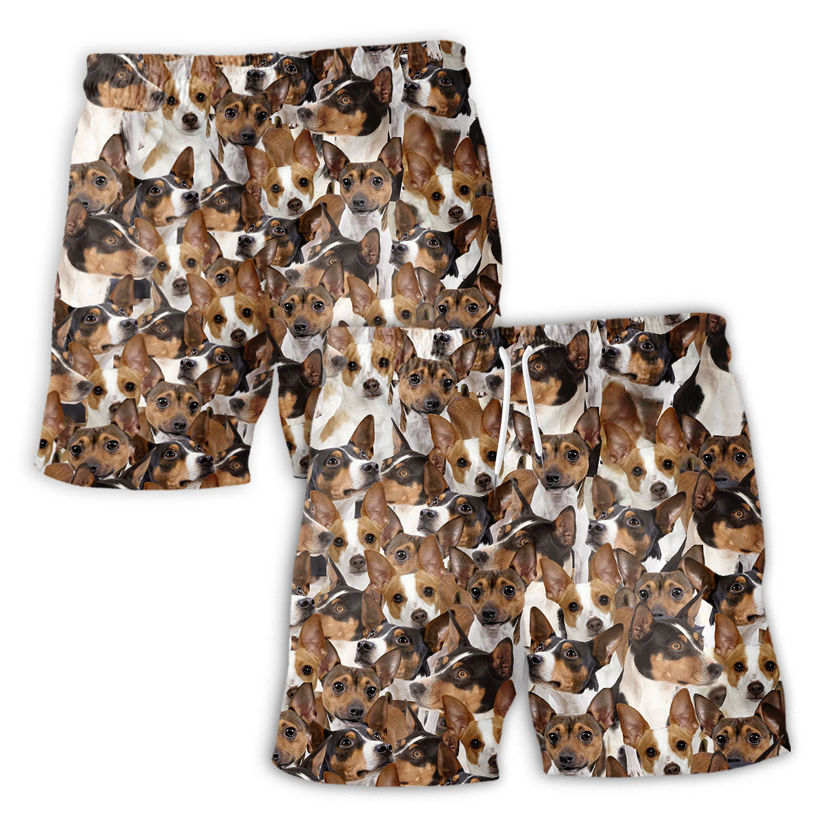 Rat Terrier Full Face Hawaiian Shirt & Short