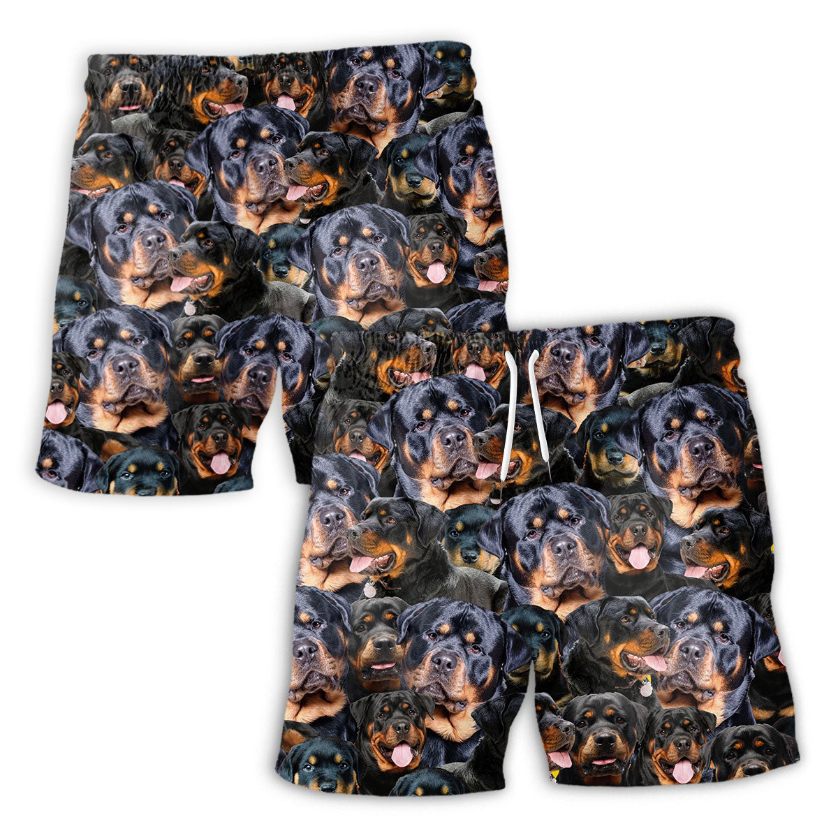 Rottweiler Full Face Hawaiian Shirt & Short