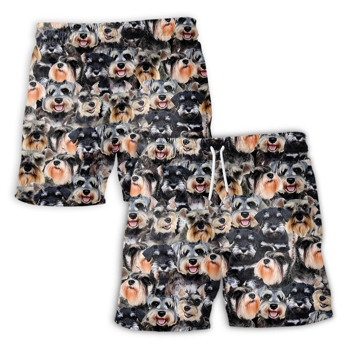 Schnauzer Full Face Hawaiian Shirt & Short