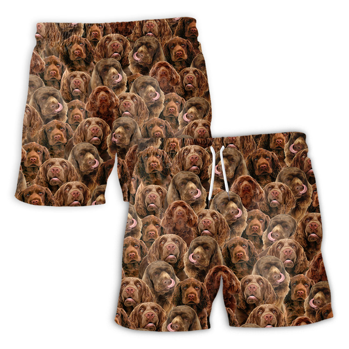 Sussex Spaniel Full Face Hawaiian Shirt & Short