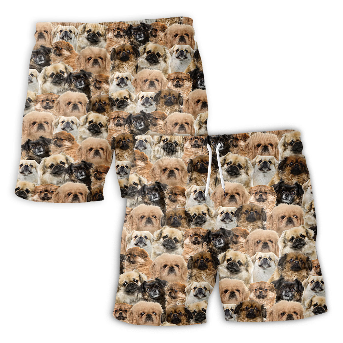 Tibetan Spaniel Full Face Hawaiian Shirt & Short