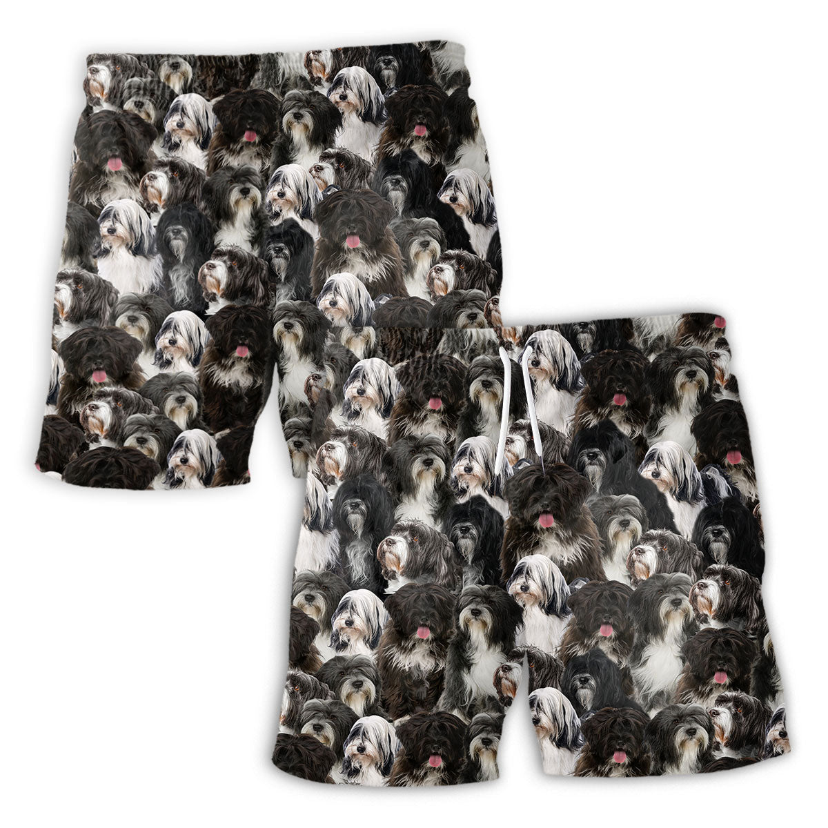 Tibetan Terrier Full Face Hawaiian Shirt & Short