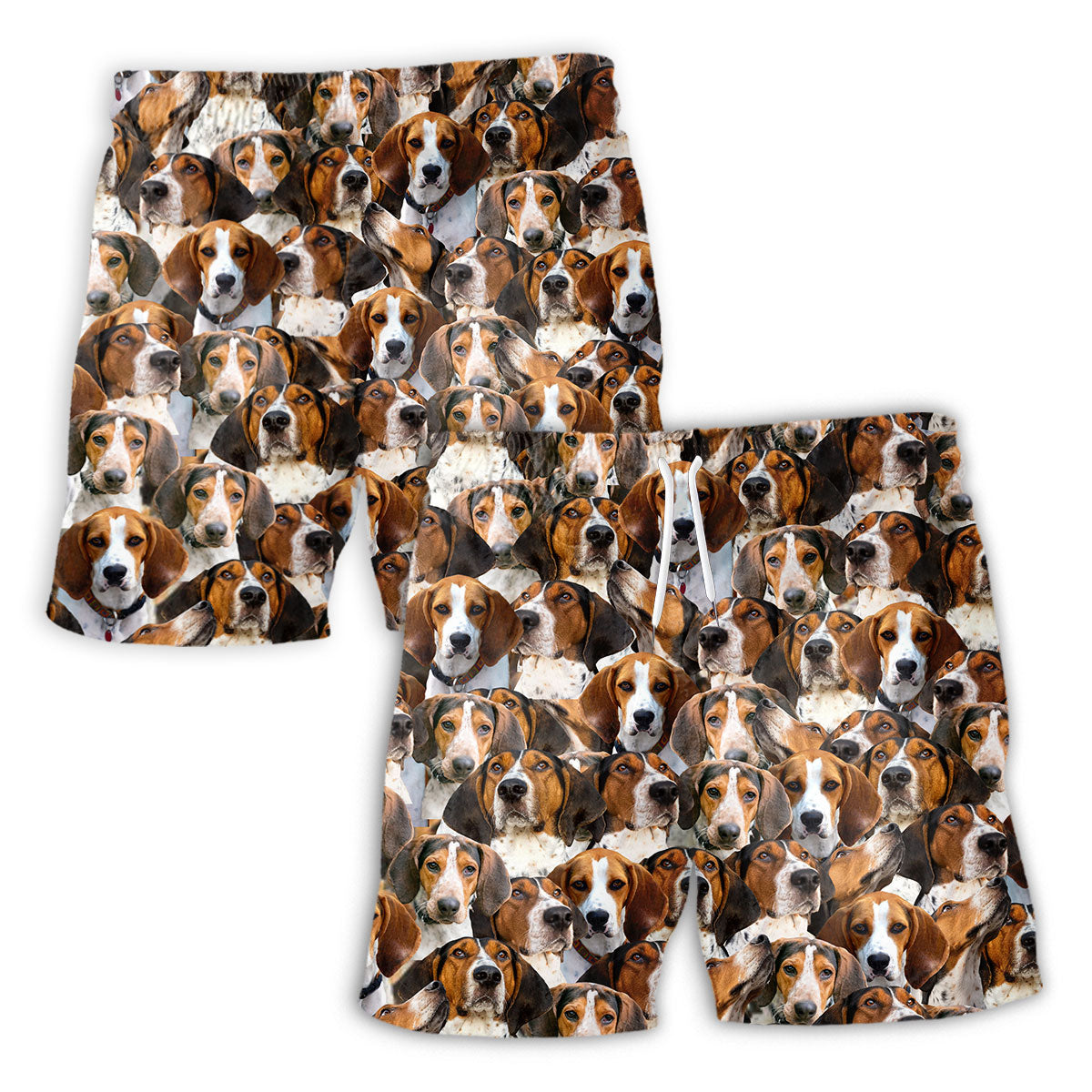 Treeing Walker Coonhound Full Face Hawaiian Shirt & Short