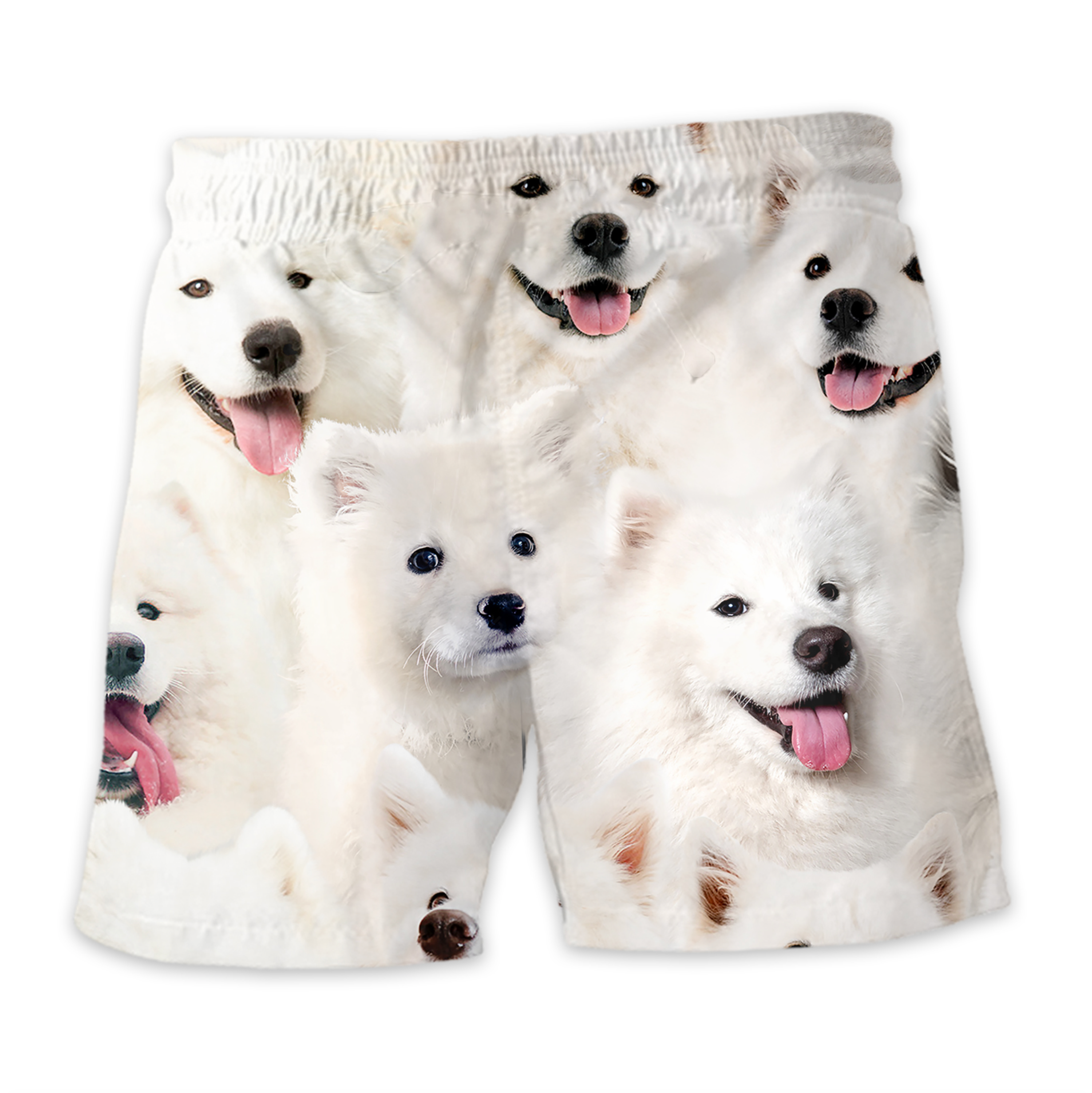 Samoyed Full Face Hawaiian Shirt & Short
