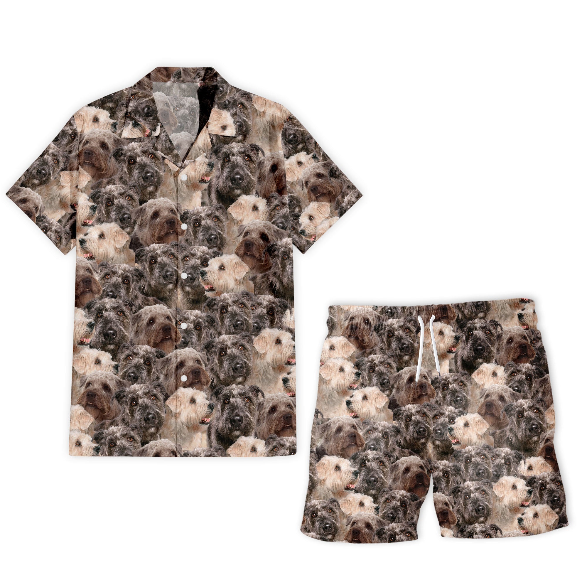 Glen Of Imaal Terrier Full Face Hawaiian Shirt & Short