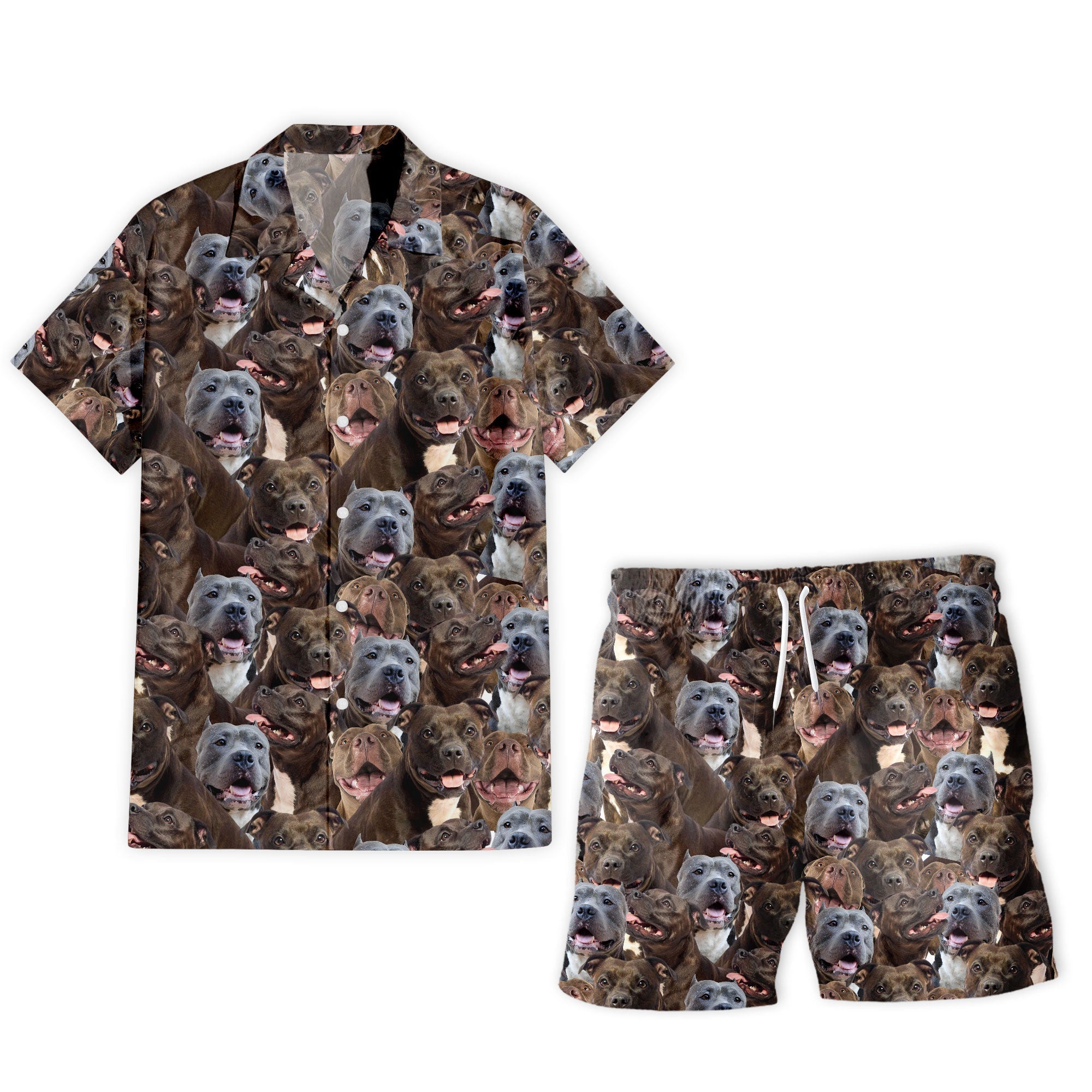 Pitbull Full Face Hawaiian Shirt & Short