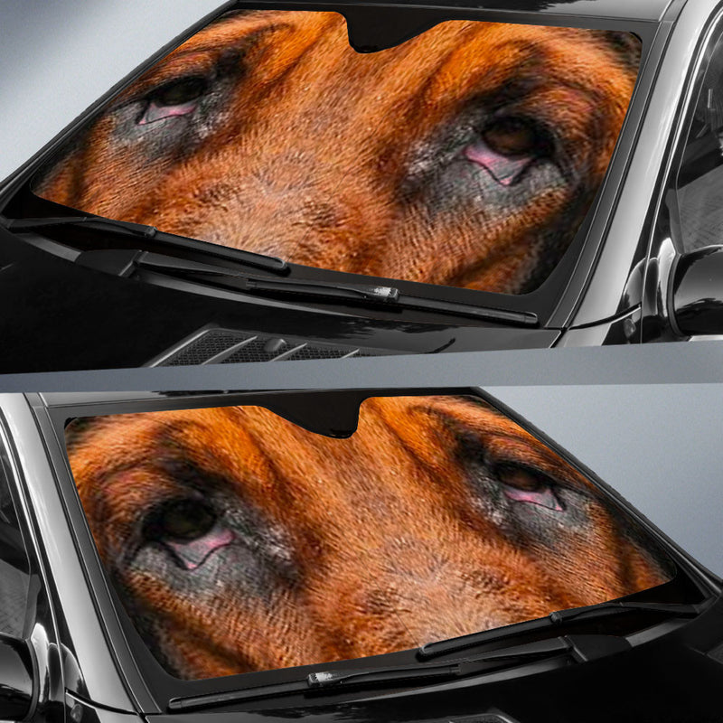 Bloodhound Eyes Car Sun Shade 94
