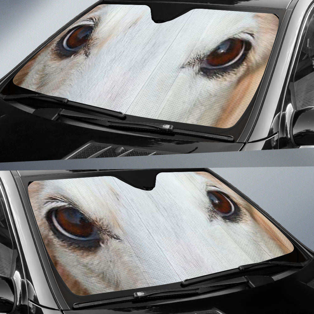 Borzoi Eyes Car Sun Shade 94