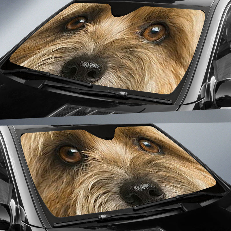 Cairn Terrier Eyes Car Sun Shade 94