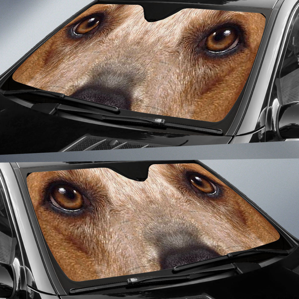 Coonhound Eyes Car Sun Shade 94