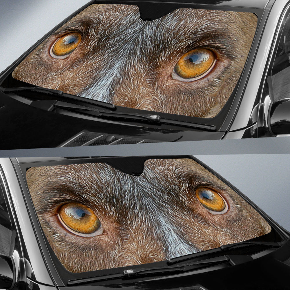 German Shorthaired Pointer Eyes Car Sun Shade 94