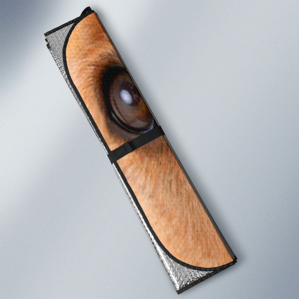 Golden Retriever Eyes Car Sun Shade 94