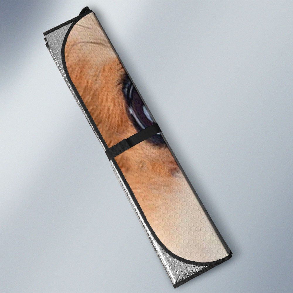 Icelandic Sheepdog Eyes Car Sun Shade 94