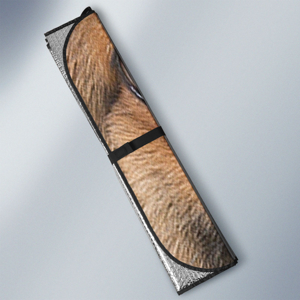 Keeshond Eyes Car Sun Shade 94