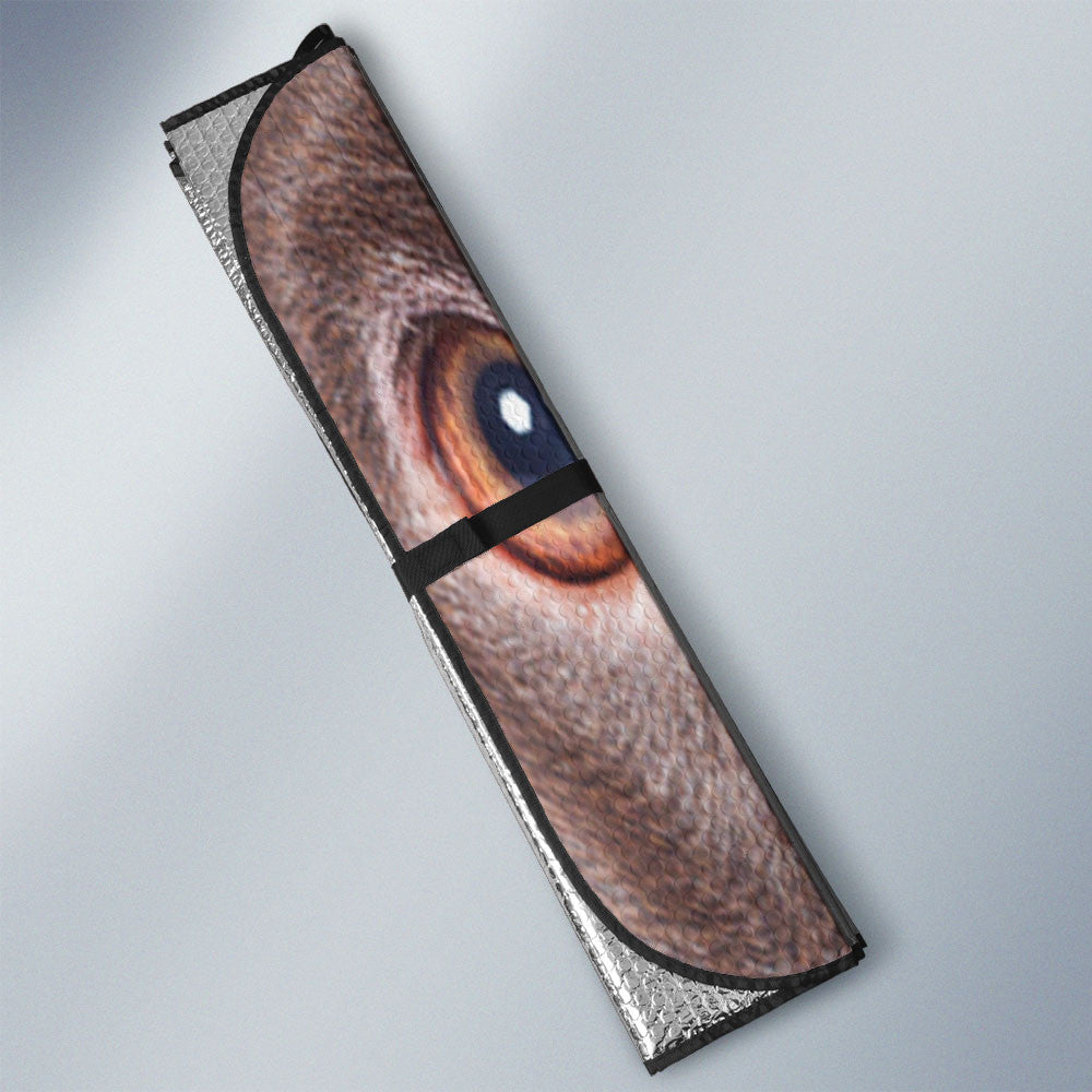 Patterdale Terrier Eyes Car Sun Shade 94