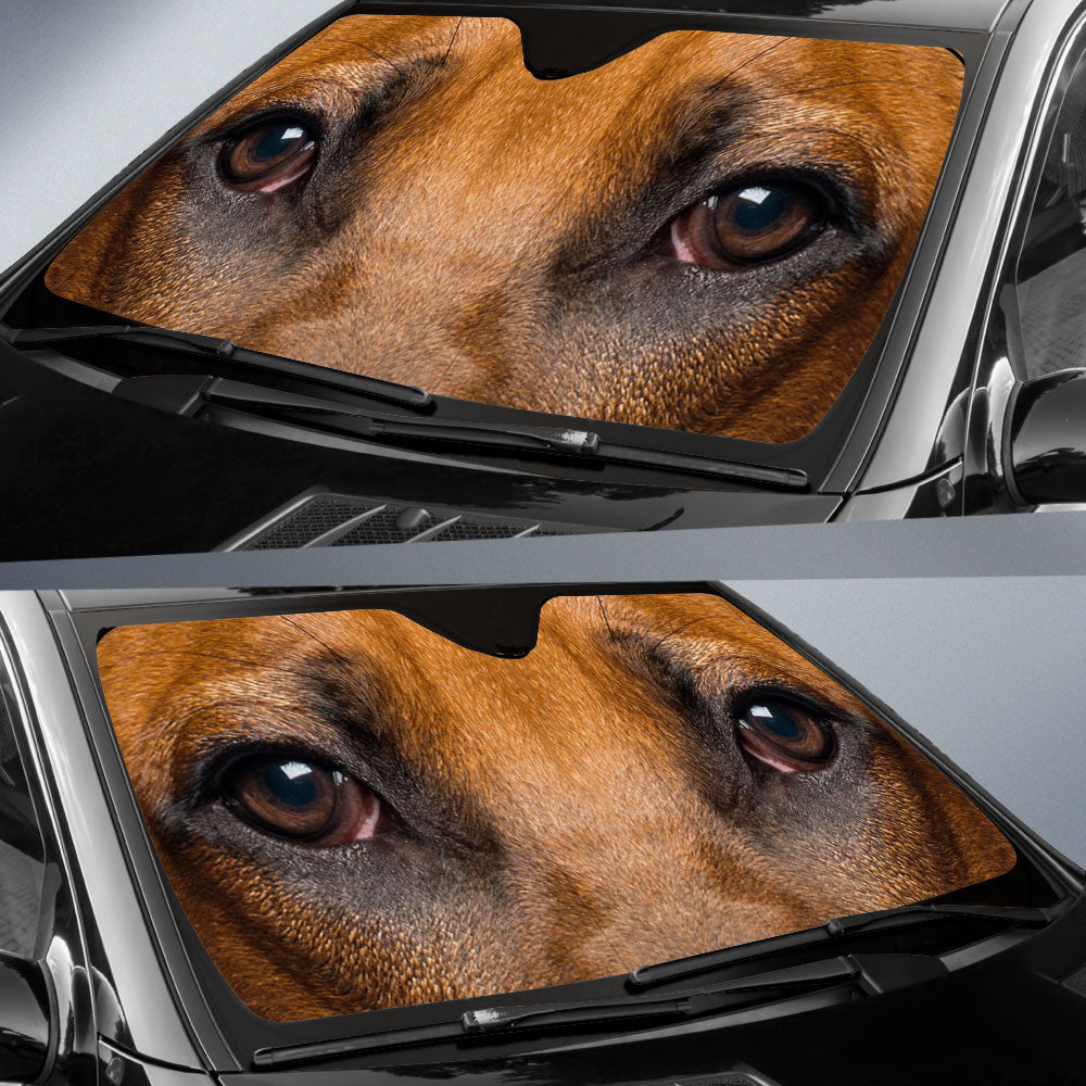 Rhodesian Ridgeback Eyes Car Sun Shade 94