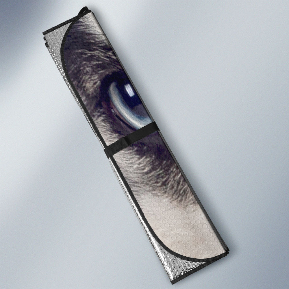 Siberian Husky Eyes Car Sun Shade 94
