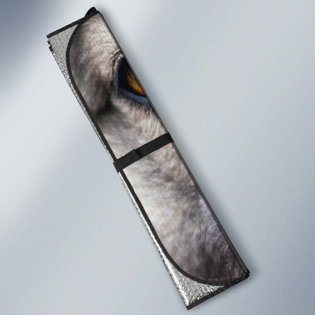 Keeshond Eyes Car Sun Shade 94