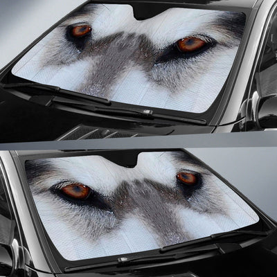 Alaskan Malamute Eyes Car Sun Shade 94