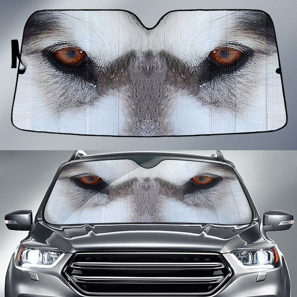 Alaskan Malamute Eyes Car Sun Shade 94