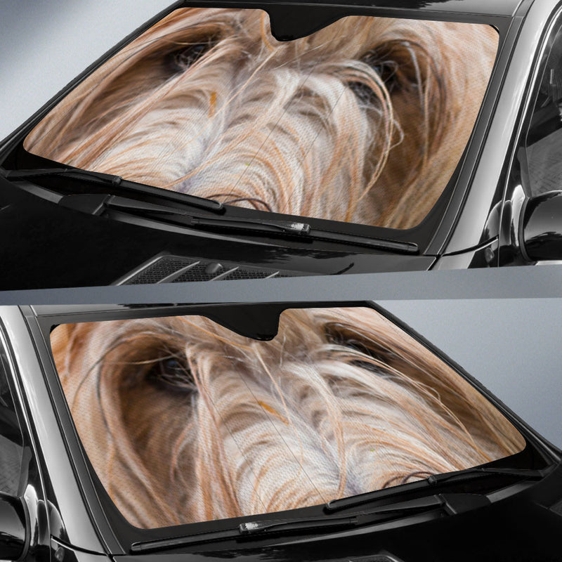 Briard Eyes Car Sun Shade 94