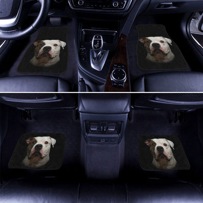 American Bulldog Cute Face Car Floor Mats 118