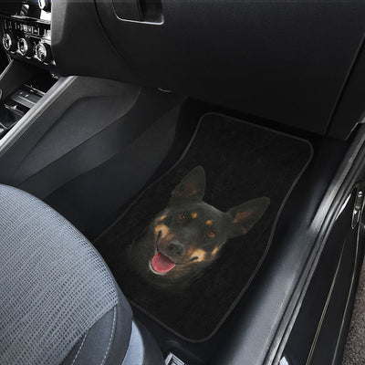 Australian Kelpie Dog Cute Face Car Floor Mats 118