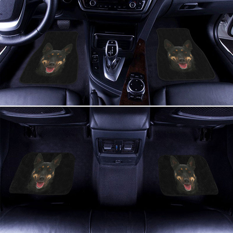 Australian Kelpie Dog Cute Face Car Floor Mats 118